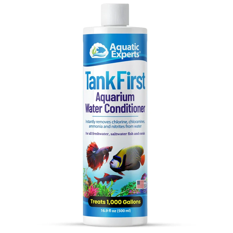 TankFirst — Conditionneur d'eau pour aquarium par Aquatic Experts | Élimine le chlore et les chloramines, détoxifie l'ammoniaque (500 ml)