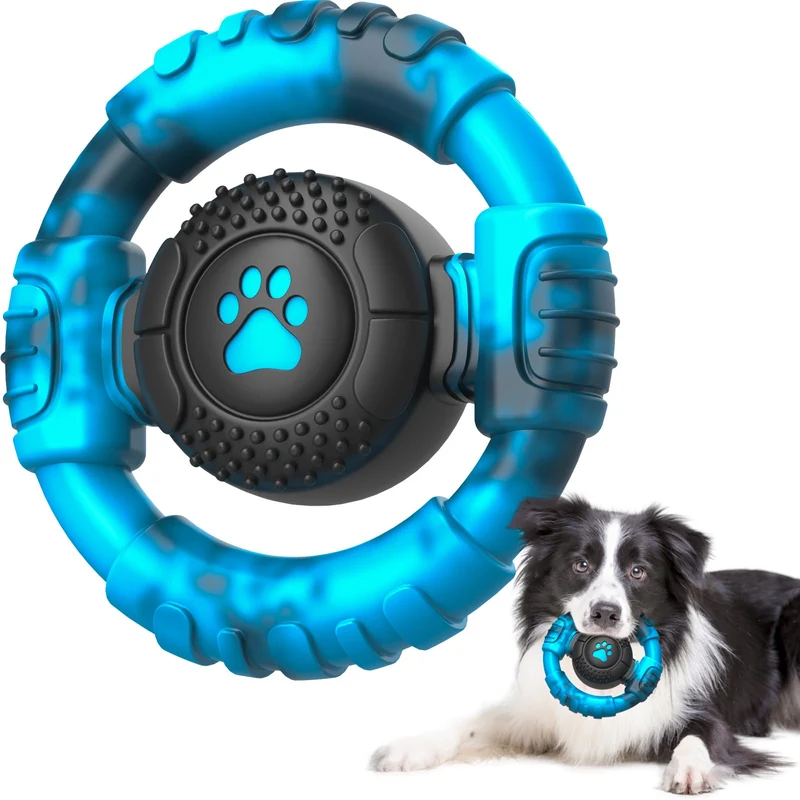 Pamlulu - Jouets Indestructibles pour Chiens Puissants | Mâchoires Fortes, Nylon et Arôme Lait