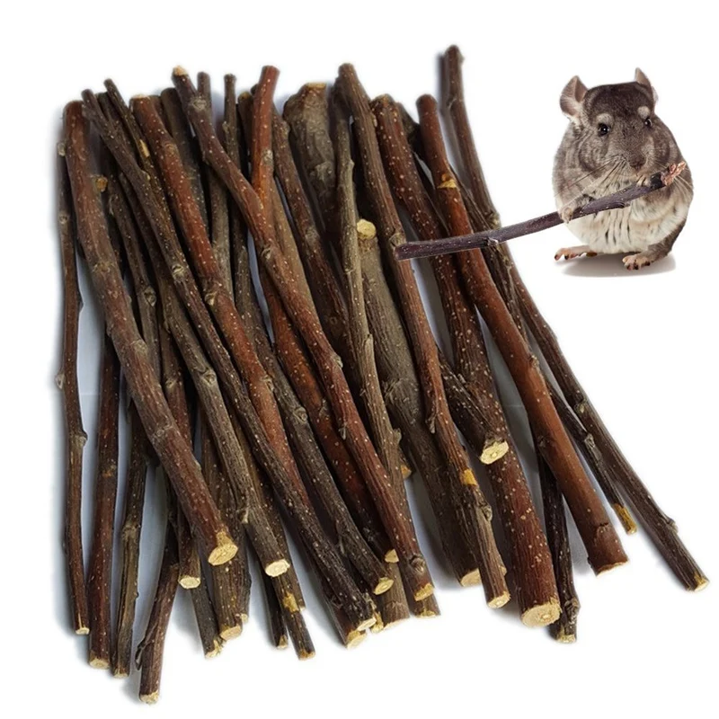 Sharllen Batonnets Pomme 500 g - Jouets de Mache pour Lapins, Chinchillas et Cochons d’Inde