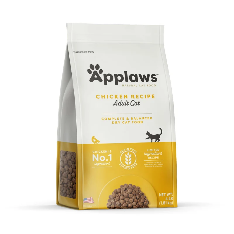 Applaws Croquettes pour Chat Sans Céréales — Protéines Élevées et Digestion (Sac 4 lb)