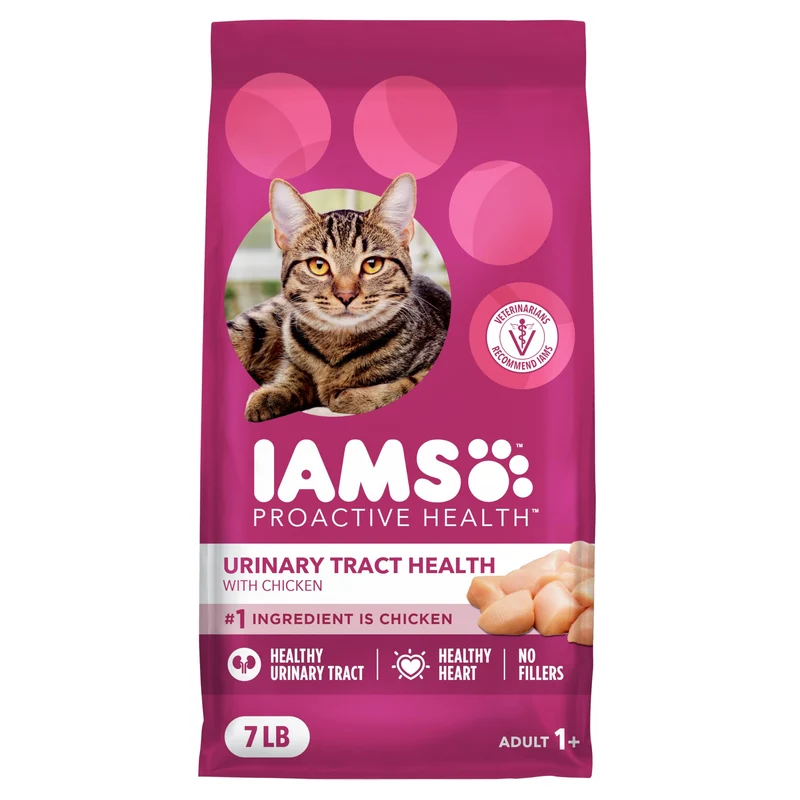 IAMS Proactive Health – Croquettes pour Chat Adulte, Santé Urinaire, Poulet – Sac de 7 lb (3,2 kg)