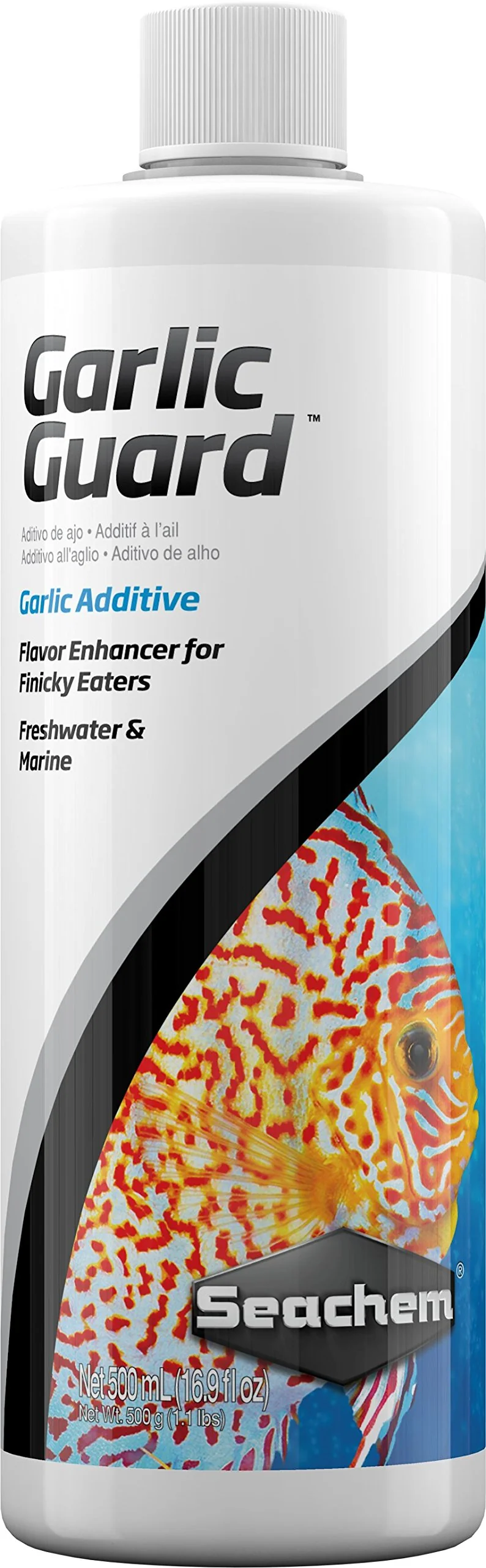 Seachem Garlic Guard – Complément concentré à l’ail (500 ml) pour poissons d’aquarium