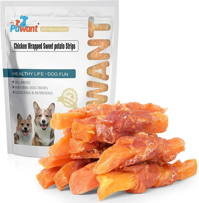 Pawant – Friandises molles poulet et patate douce pour chien, digestion facile 454 g