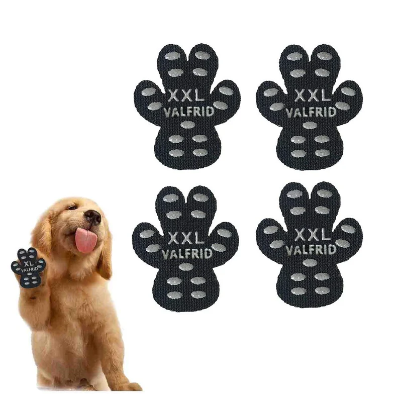 VALFRID Protège-pattes anti-glisse pour chien — Bottines et chaussettes à traction XXL (40 pièces)