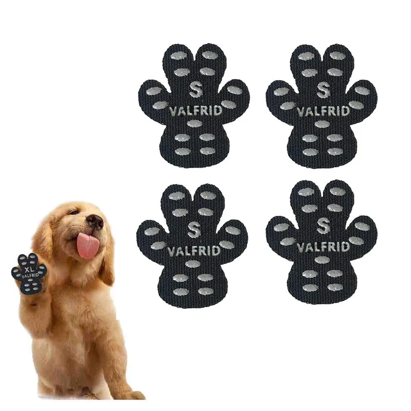 VALFRID Protège-Pattes pour Chien Antidérapant | Bottes Adhésives Jetables, Taille S, 40 Pièces