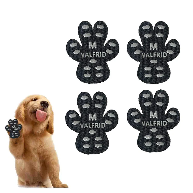 VALFRID Protège-pattes pour chien anti-glisse — semelles adhésives respirantes (M, 40 pièces)