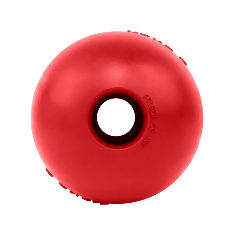 Balle KONG avec Trou – Jouet Durable en Caoutchouc Rouge pour Chiens Grand et XL