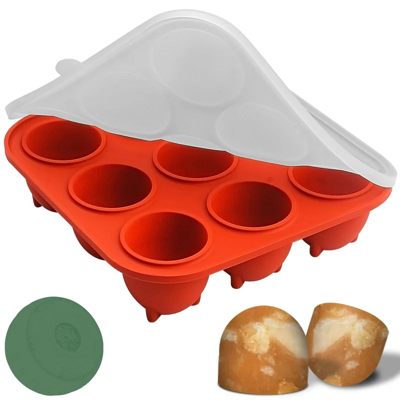 Moule silicone Wilewir à 9 cavités avec couvercle – friandises glacées maison pour chiens petits (4,5–11,3 kg)