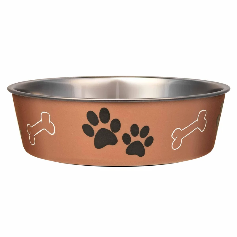Loving Pets Bella Bol en Acier Inoxydable – Anti-Débordement pour Chiens et Chats (Cuivre, Grand 54 oz)