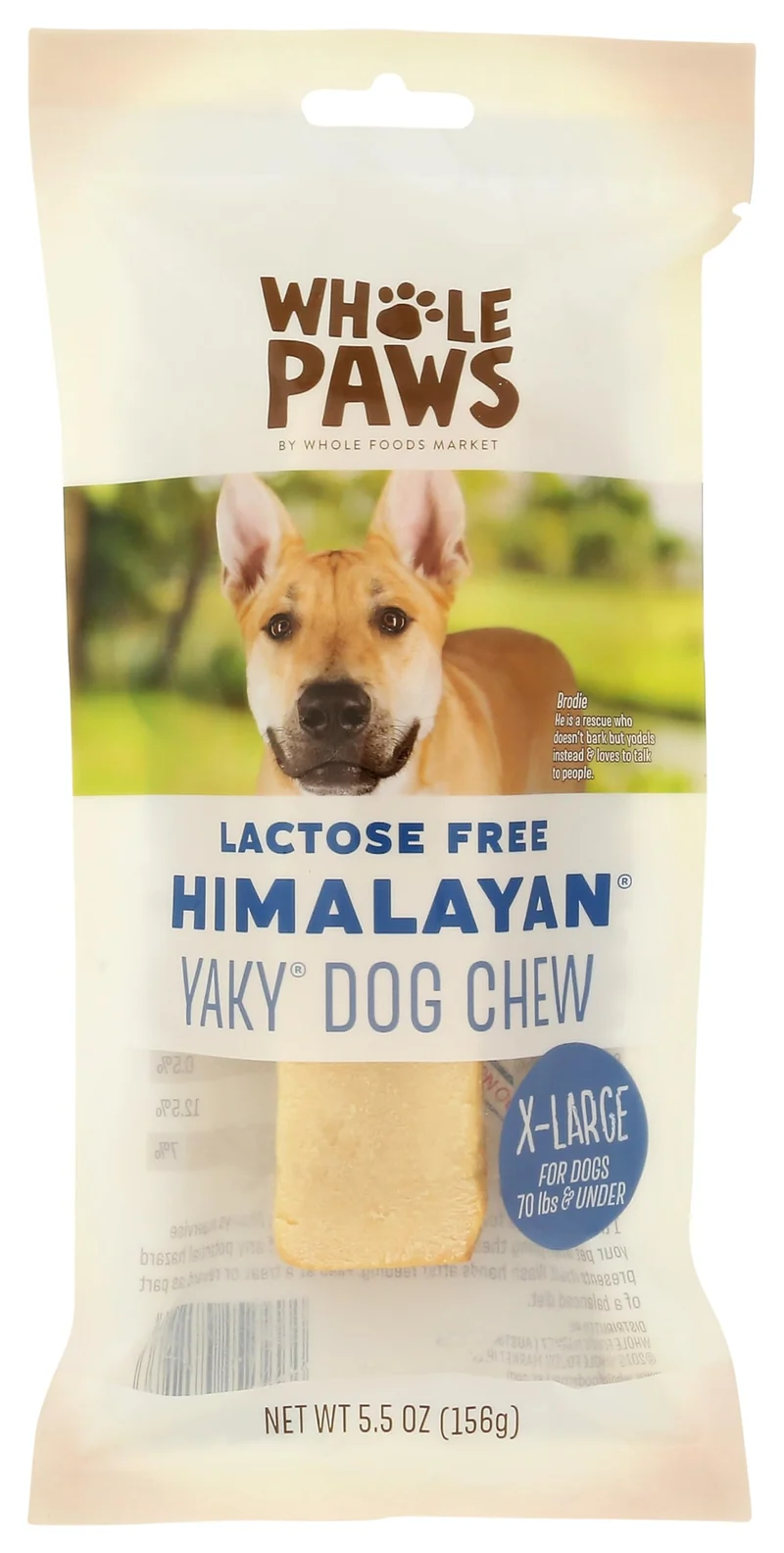 Whole Paws Yaky Himalayan Friandise pour Chien XL – Sans lactose et céréales, 5,5 oz