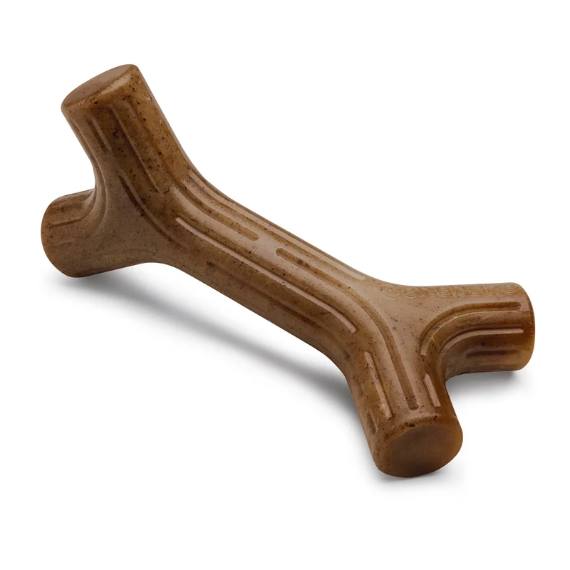 Benebone Bacon Stick – Os à mâcher durable pour chiens agressifs, bacon réel, fabriqué aux Etats‑Unis – Grand