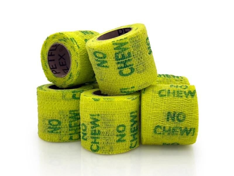 OVIK Health PetFlex No Chew – Pansement élastique auto-adhérent pour animaux (2 pouces × 5 yards)