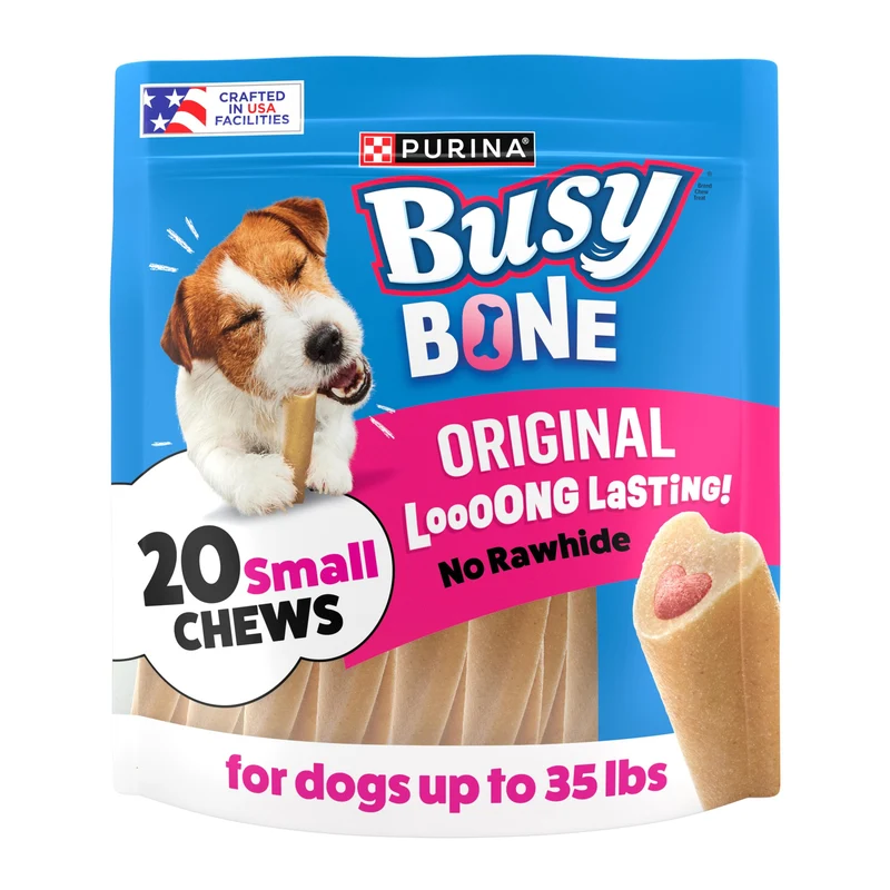 Purina Busy Mini Os pour petits chiens — 20 pièces, fabrication USA