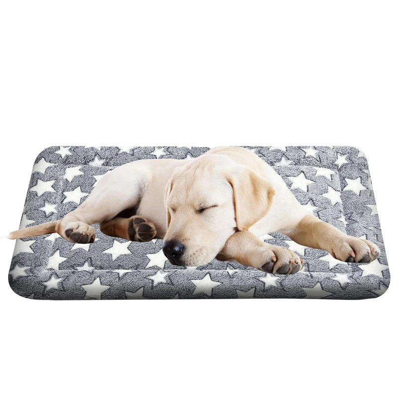 Wittop Coussin Lavable pour Chien – Mat Orthopédique 30x20 po, Gris, Antidérapant