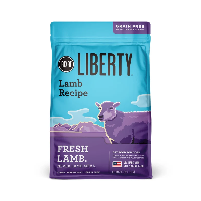 BIXBI Liberty Sans Céréales – Agneau, Protéines Élevées, USA 4 lb