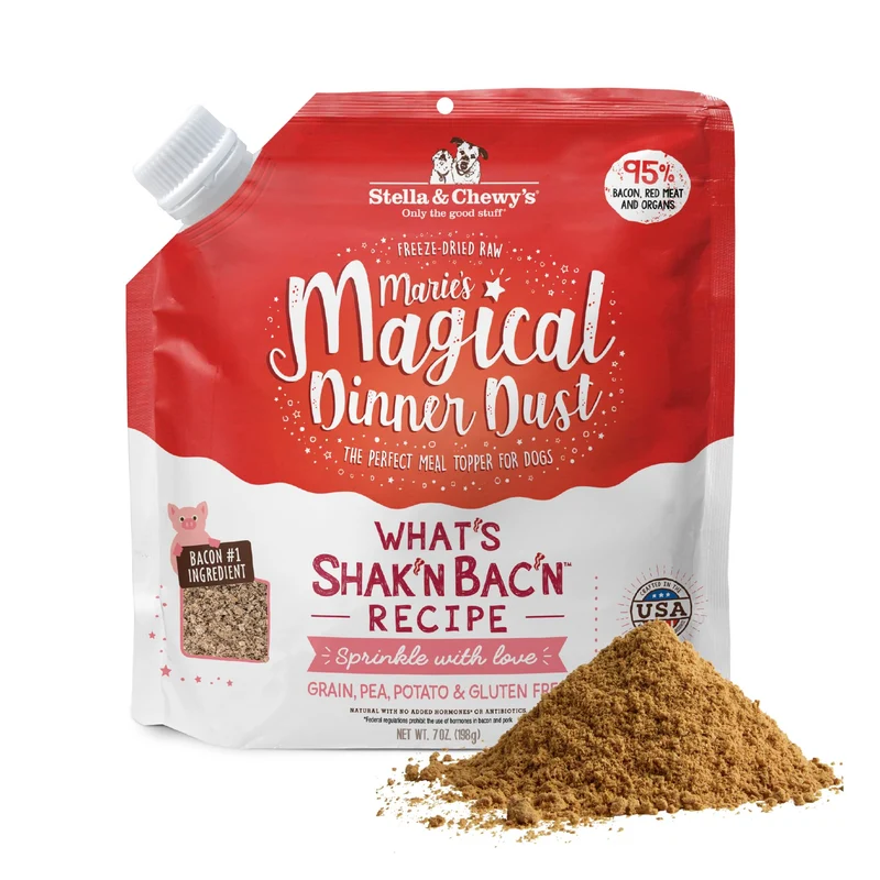 Stella & Chewy's Poudre Dîner Magique – Bacon & Fruits Bio – 200 g