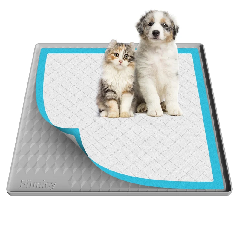 Filmicy : Support Tapis d'Entraînement Chiens 24x24 – Sans Fuite & Nettoyage Facile