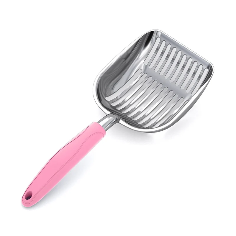 WePet Grattoir Litière en Aluminium – Tamiseur Profond, Long Manche, Durable