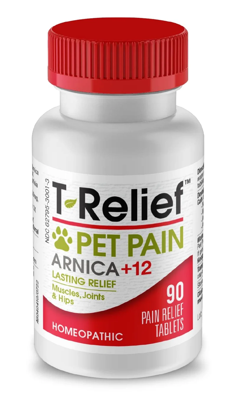 MediNatura T-Relief – Arnica et 12 remèdes naturels pour douleurs chez chiens et chats – 90 tablettes