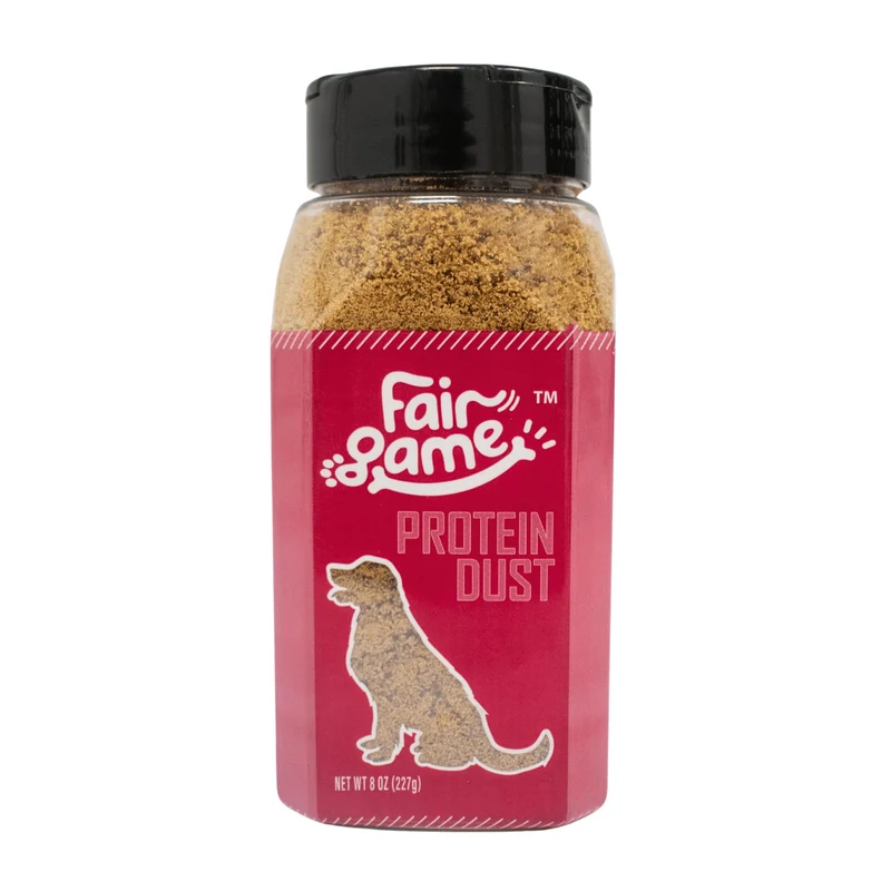 Fair Game Poudre Protéine – Garniture Chien, Venaison Africaine Sans Hormones, 30% Protéines