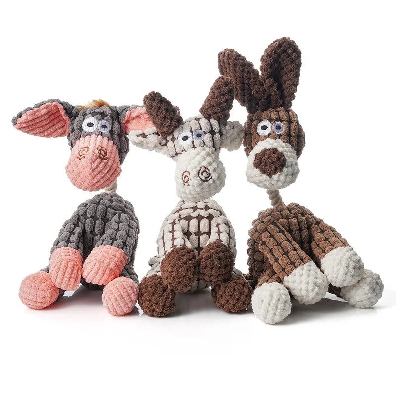 Zagrine – Pack de 3 Jouets Peluche Sonores pour Chiens | Doux & Durables