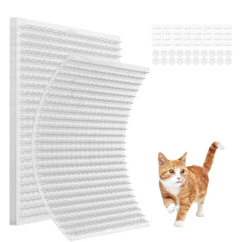 MZYC Tapis anti-scat pour chats – 12 pièces, 13x16 pouces, intérieur/extérieur