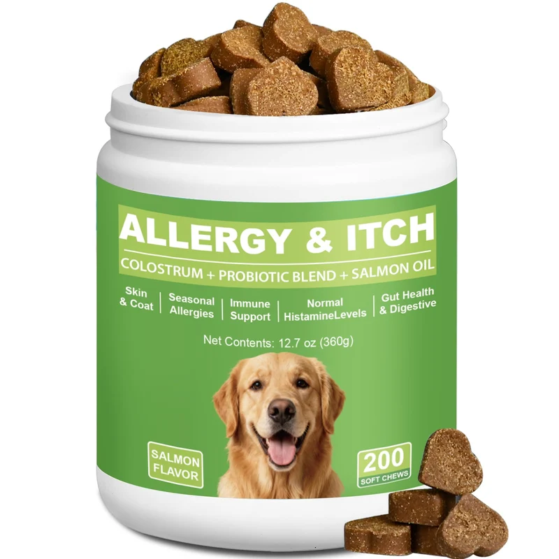 ChoHeel – Friandises Allergy pour Chiens 200 Chews | Soutien immunitaire et confort cutané (Goût Saumon)