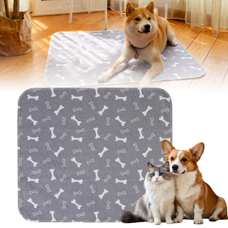 Generic Tapis-pipi réutilisables pour chiens et chats avec phéromones – absorption rapide et anti-fuites (Gris, M, 71 cm × 81 cm)