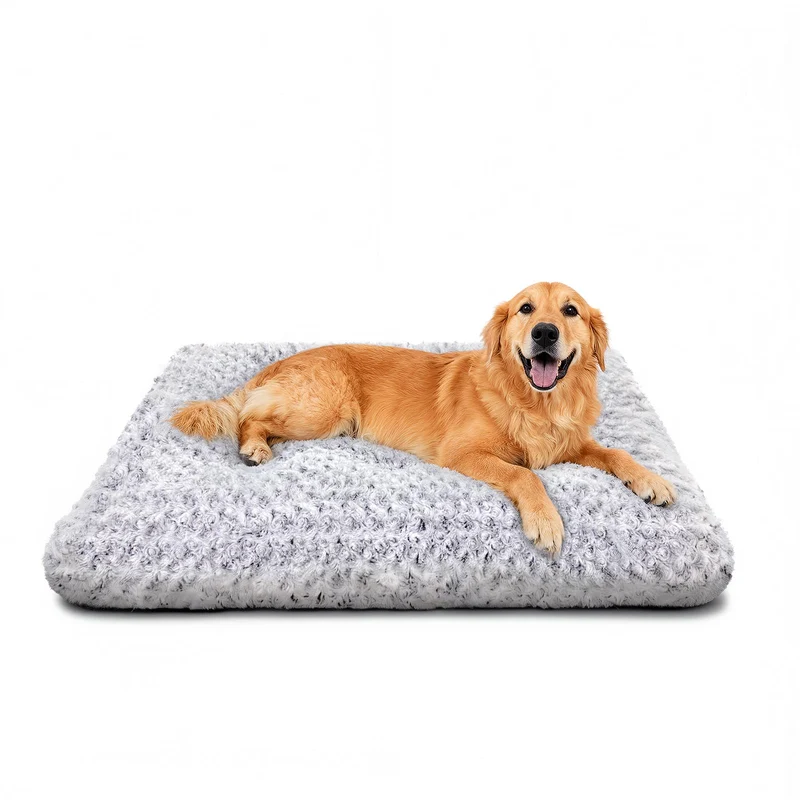 Yintrest - Lit Chien XL 35x23 po Gris clair, Soutien Orthopédique, Lavable et Durable
