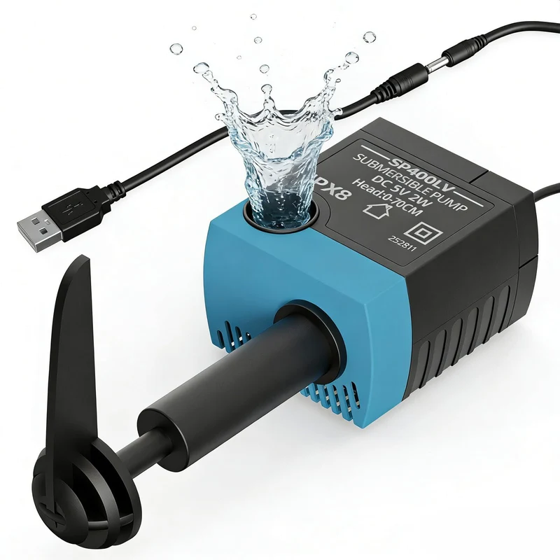 SUKIPAW SP-400LV Pompe Remplacement pour Fontaine Chat – USB 5V, Silencieuse, IPX8