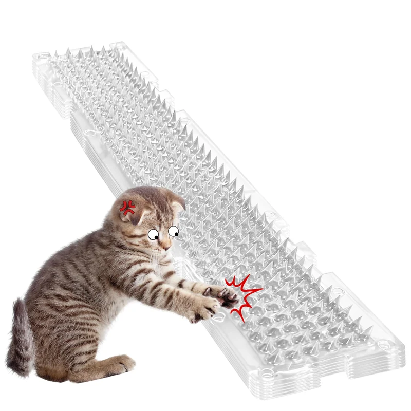 KOKMEYA Tapis Dissuasion pour Chats – Lot de 26, Pointes 0,5 pouce, 3,3 x 16,7 pouces