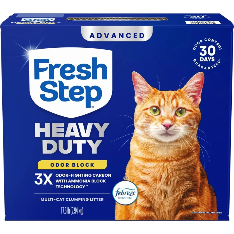 Fresh Step Litière Agglomérante Haute Densité avec Febreze – 17,5 lb, Emballage variable selon le lot