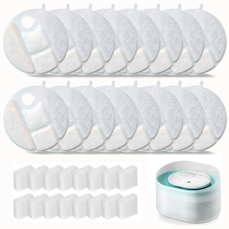 OUPUSES – 16 Filtres de Remplacement pour PetLibro Capsule Fountain PLWF008