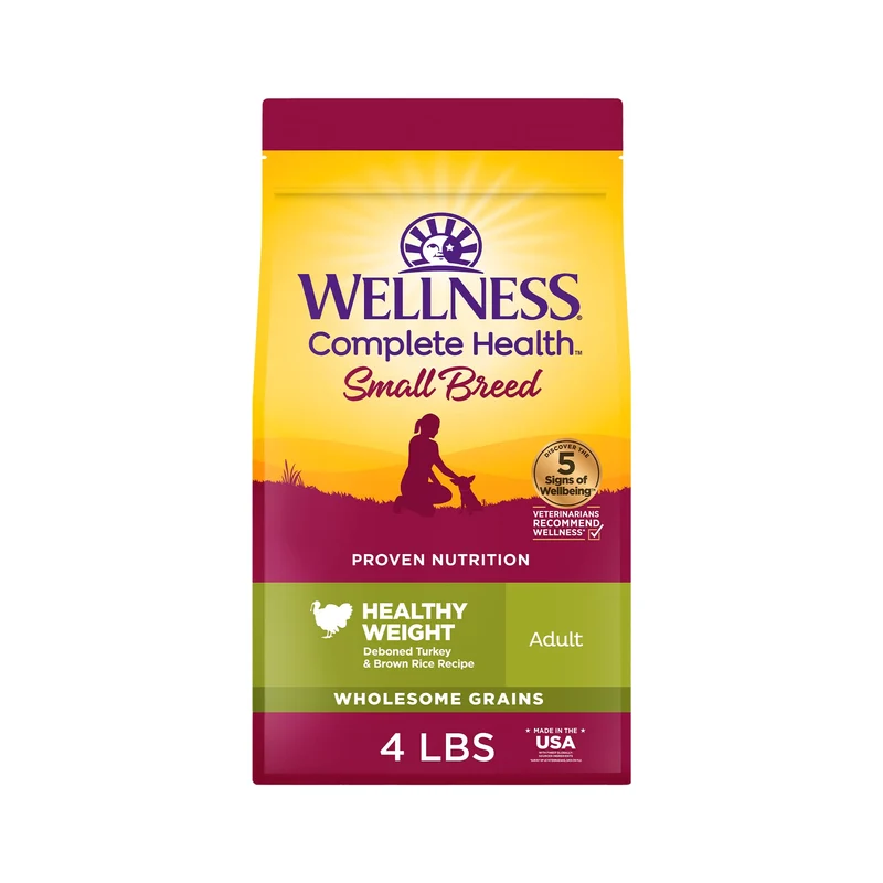 Wellness Complete Health Poids Santé — Croquettes petit chien (dinde & riz brun), 4 lb