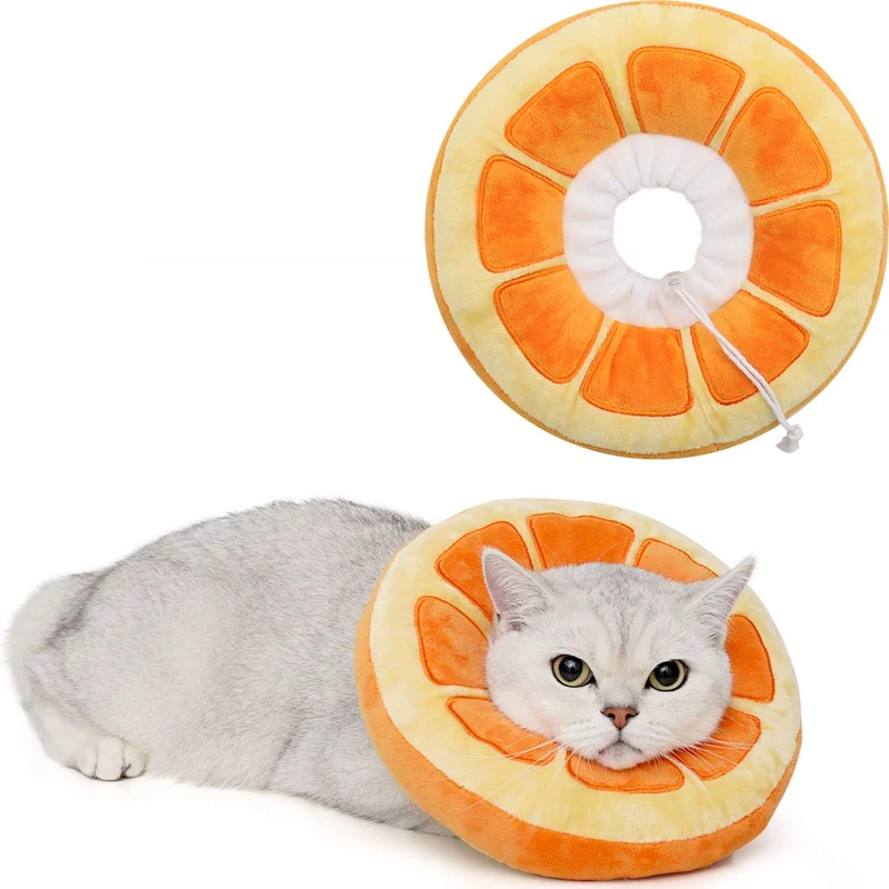 ANWA Collier Cone Doux pour Chat — Collier de Récupération Ajustable Après Chirurgie