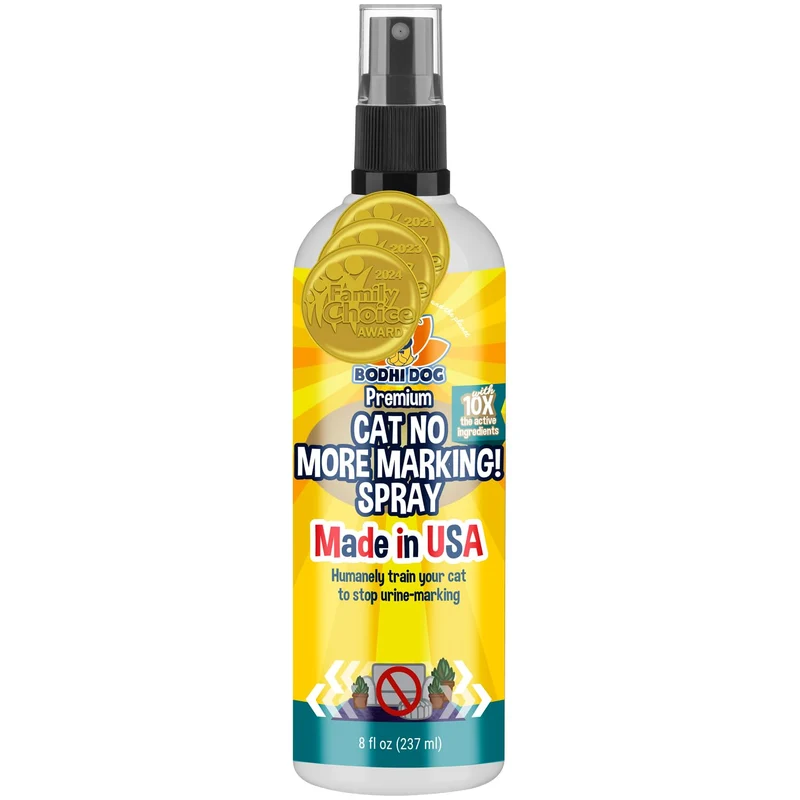 Bodhi Dog Cat No More Marking! Spray – Dissuasion des marquages du chat (Intérieur & Extérieur) – Formule sûre – Fabriqué aux États‑Unis – 8 fl oz