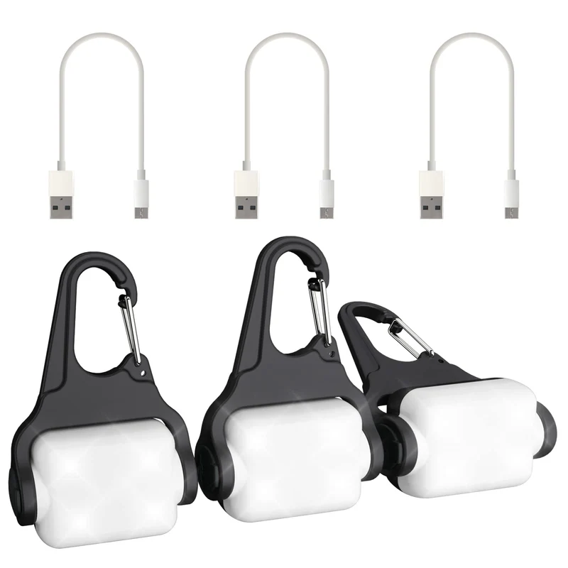 Outopest Collier Chien Lumière Nuit — 3 Modes, USB-C, IP65 Étanche, Pack 2