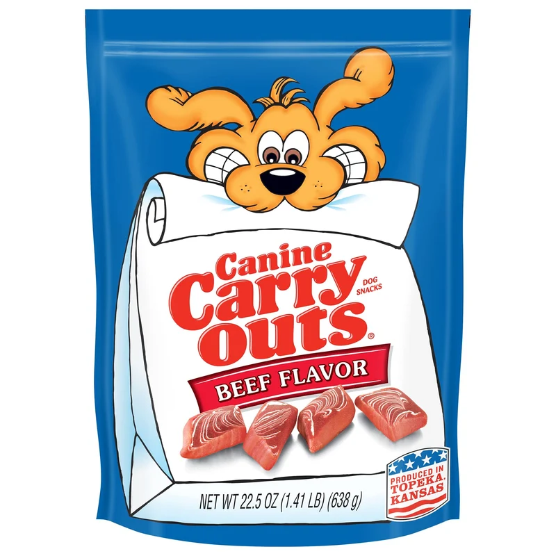 Friandises Canine Carry Outs pour chiens – Saveur boeuf, 4 x 22,5 oz