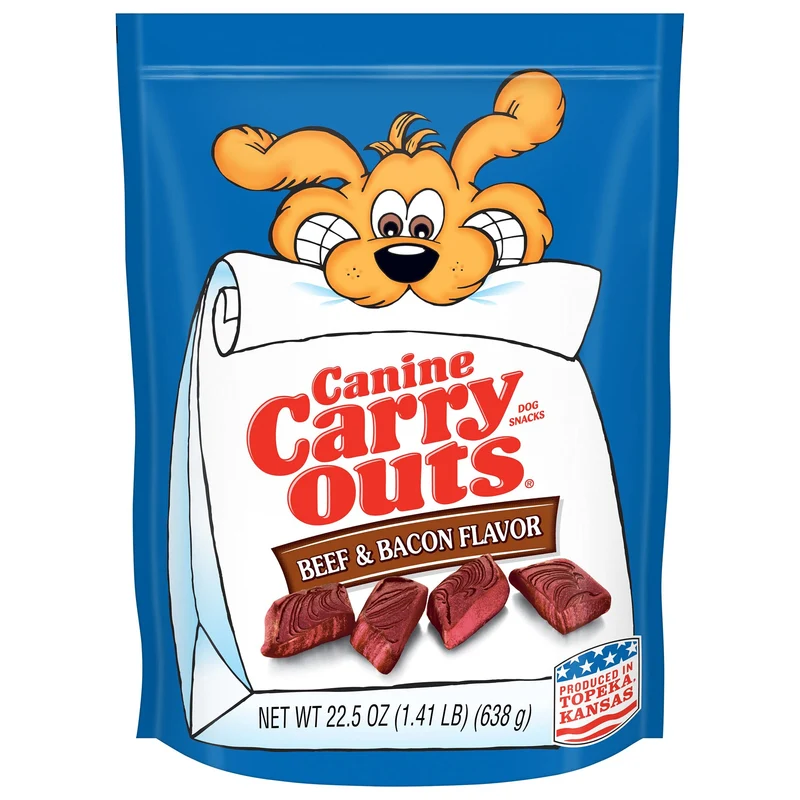 Friandises Canine Carry Outs Boeuf et Bacon — Saveur Boeuf, 4x22,5 oz