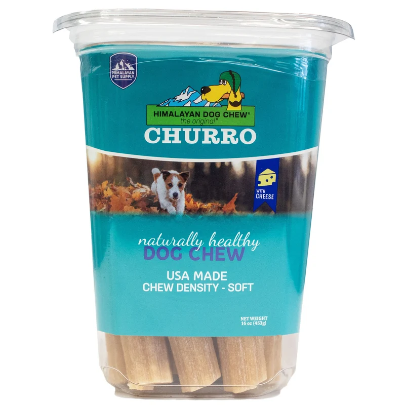 Churro au Fromage – Himalayan Dog Chew | Sans lactose, sans gluten, sans céréales | Fabriqué aux États-Unis | Pour toutes les races | 13 churros