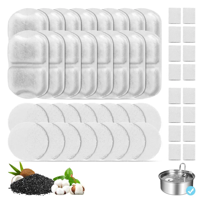 YOIHABV – Ensemble de 16 Filtres pour Fontaine Chien 7L, Filtration Triple pour Chiens et Chats