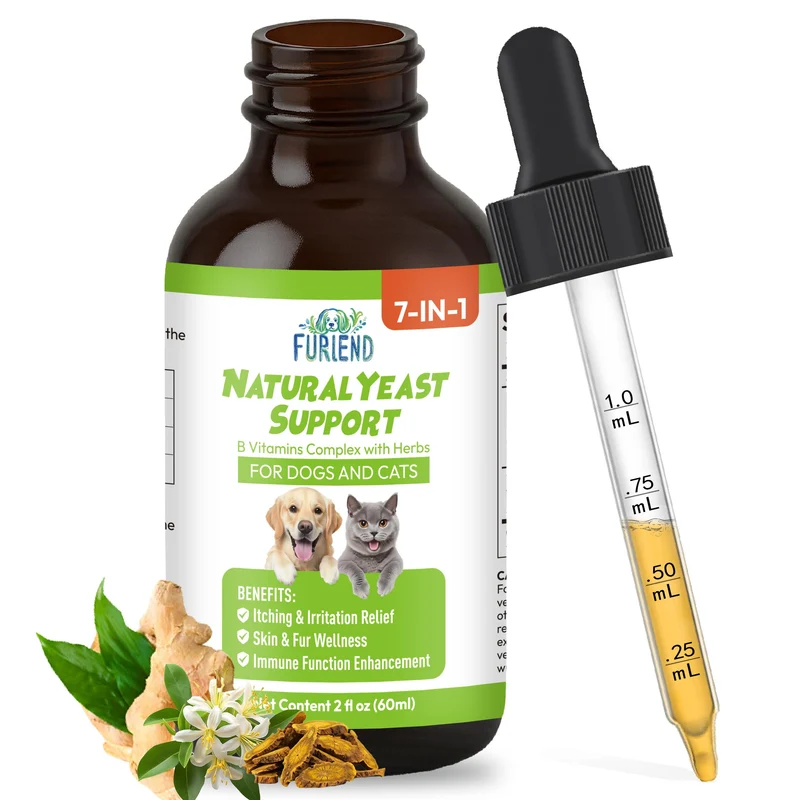 FURIEND – Soulagement des démangeaisons pour chiens et chats, 7-en-1 (60 ml)