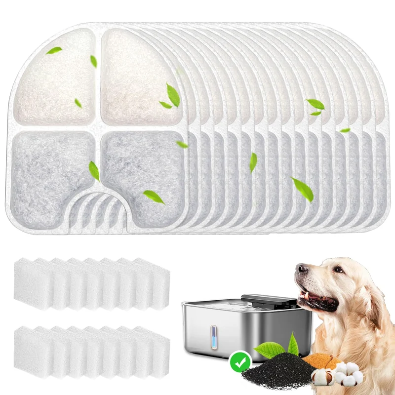 HOETEK – 16 filtres et éponges de remplacement pour FEELNEEDY 3Gal/12L FN-W13 (8 mois)