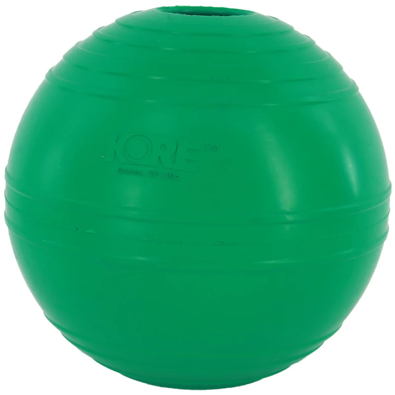 Coastal PetKORE KoreFlex Ball — Balle grand format 4,75 po verte pour chien, jouet durable et centre de remplissage