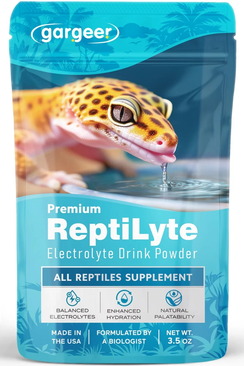 Gargeer ReptiLyte – Complément Électrolytique Premium pour Reptiles | Hydratation Quotidienne et Bien-être | Fabriqué aux États-Unis