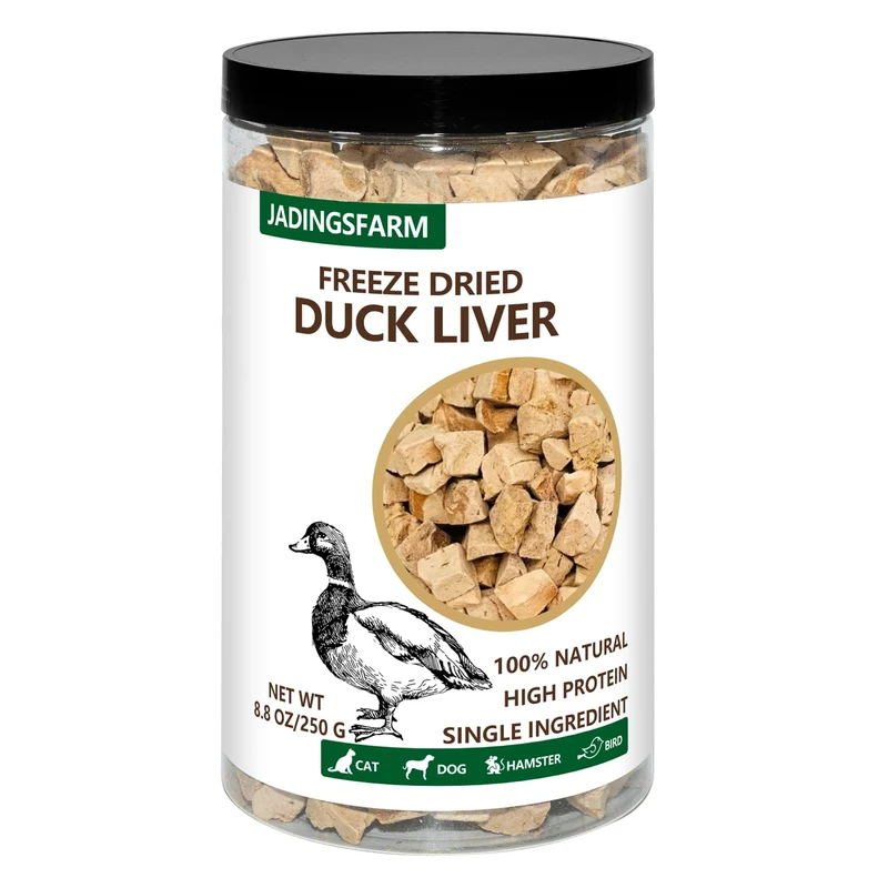 JADINGSFARM Friandises Foie de Canard Séché – Protéine Élevée, Sans Céréales, Sans Gluten, 250 g