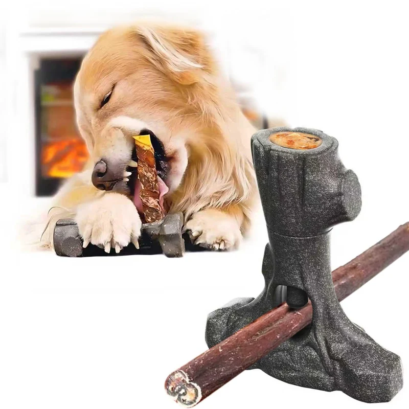 LaiQiuJunA Porte-bâton à Mâcher 2-en-1 et Jouet Snack Congelé – Pour Grands Chiens, Durable, Sans BPA
