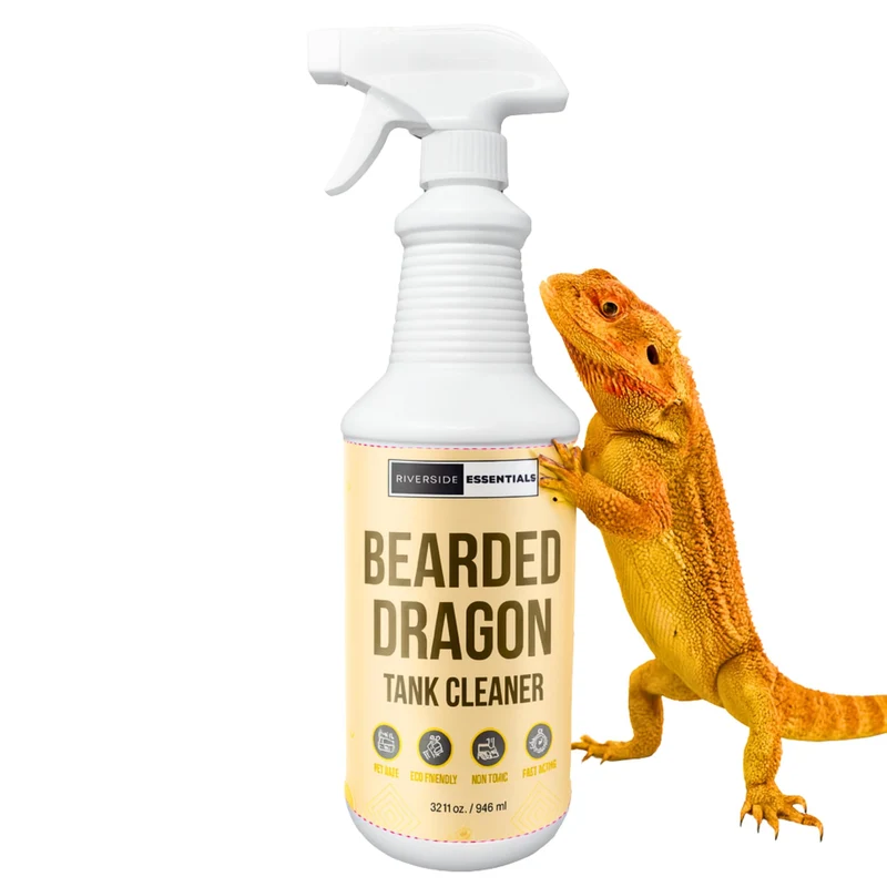 Riverside Essentials Nettoyant Tank Dragon Barbu – 32oz Sans Rinçage, Odeurs et Déchets – Non-Toxique, Fabriqué USA