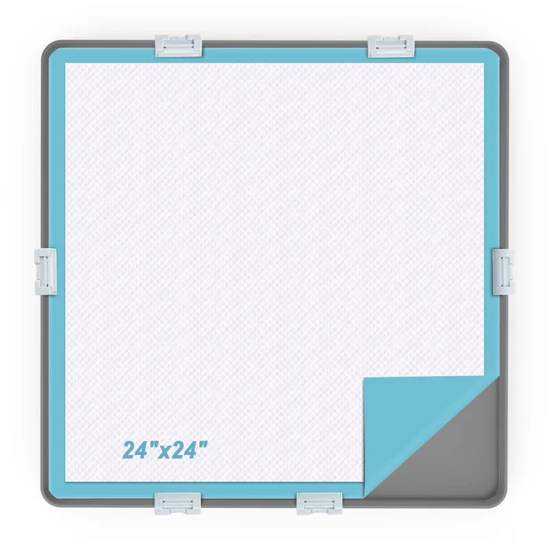 TIMOHCR Porte-tapis 24x24 en silicone pour chien – Anti-fuite et Clips offerts