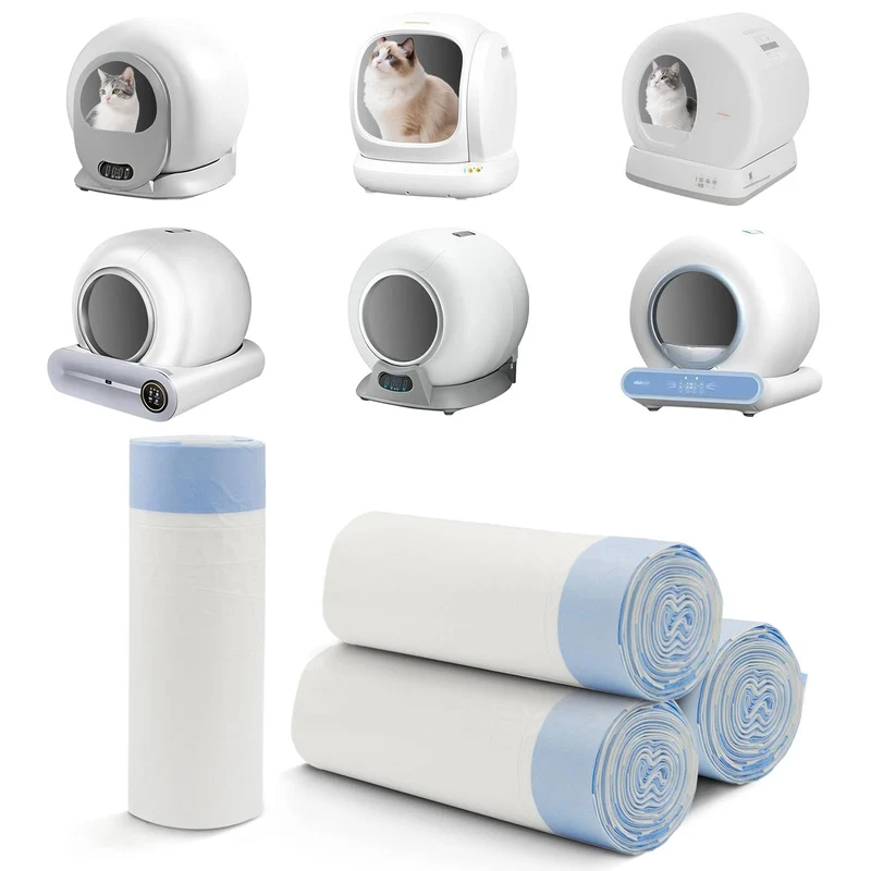 ZPSOX Sacs pour Litière Auto-Nettoyante — Ouverture 17,5 x 18 pouces, 80 sacs, 4 rouleaux, Extra épais